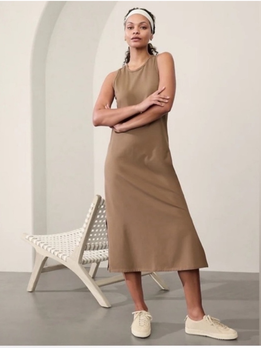 Athleta Essential Midi Dress